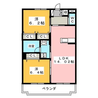 Court ShangriーLa【1階】の間取り