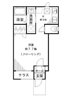 カサ プリマヴェーラ【1階】の間取り
