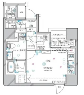 ディアレイシャス錦糸町【4階】の間取り