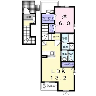 pine drop B【2階】の間取り