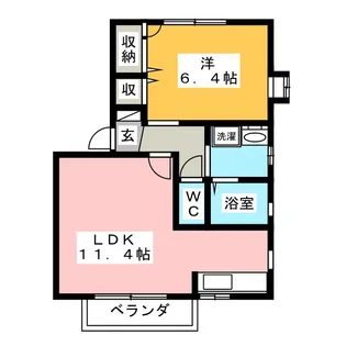 ラヴィロータスII【2階】の間取り