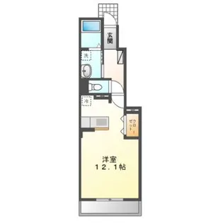 リバーサイド リリー【1階】の間取り