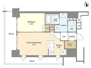JP noie 三田【5階】の間取り