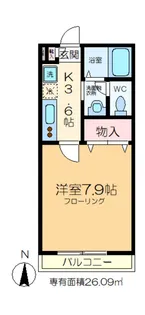 カーサセレノ【3階】の間取り