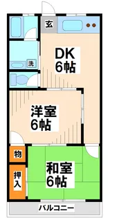 福島第2ハイツ【2階】の間取り