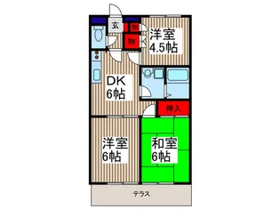 アネックス根岸【1階】の間取り