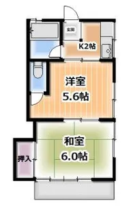 鈴張ハイツ【2階】の間取り