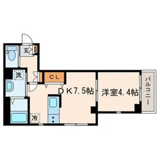 シーズ ガレリア目黒【2階】の間取り