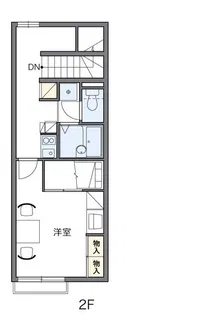 レオパレスアンパイヤー【2階】の間取り