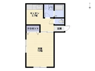 コスモハイツ【1階】の間取り