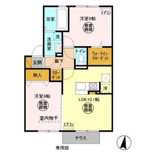 グランマーレ I【1階】の間取り