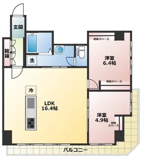 リトルキャッスル【2階】の間取り