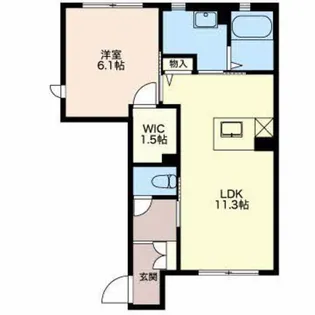 エクレア【1階】の間取り