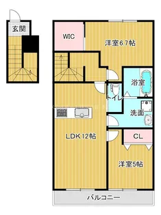 LUMINOUS【2階】の間取り