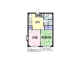 エルディム大竹II【2階】の間取り