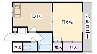 キャッスル甲子園【2階】の間取り