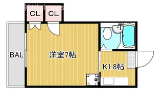 ケンズ都島【3階】の間取り