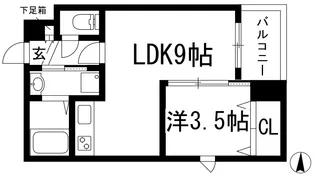 シエーナ川西美園【1階】の間取り
