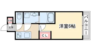 エスリードレジデンス梅田フロント【6階】の間取り