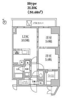 レジディア日本橋馬喰町II【10階】の間取り