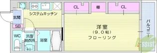 リブリ・ヴィータ【3階】の間取り