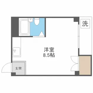 オロヒルズ弁天町【5階】の間取り