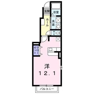 アパエスタ【1階】の間取り