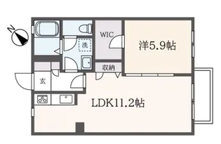 ハピネスI【2階】の間取り