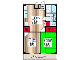 パ-ルマンションMKの間取り
