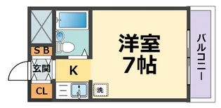 ラフォーレ甲子園【3階】の間取り
