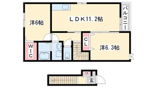モスフロックス【1階】の間取り