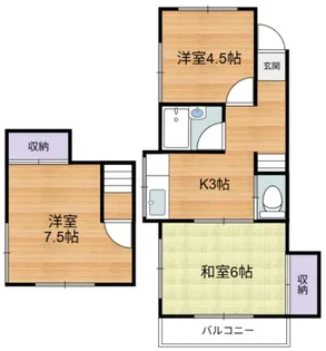 フジハウス【2階】の間取り