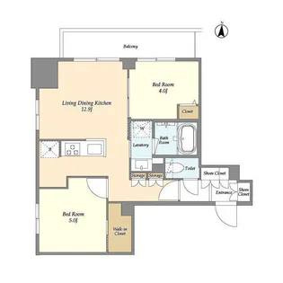ドゥーエ両国IV【7階】の間取り