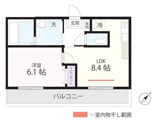 QUIET CRAB HOUSE mix三ツ沢下町(仮【3階】の間取り