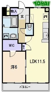 リジョイス【2階】の間取り