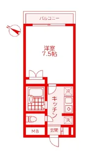 ビューネス横浜【5階】の間取り