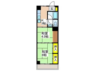 ながくら荘【2階】の間取り