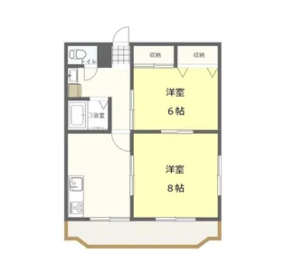 ヴィラ本町III【3階】の間取り