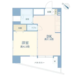 パラスト目黒【7階】の間取り
