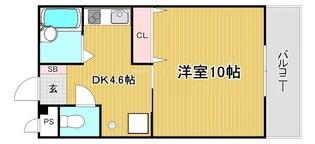 グランドハイツ高田弐番館【3階】の間取り