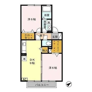 リリーフパレス【2階】の間取り