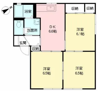 アーバンハイツA【1階】の間取り
