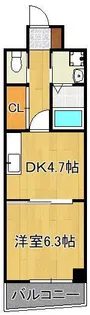 S-FORT小倉【4階】の間取り
