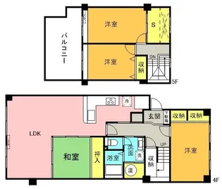 国分寺ハウス【5階】の間取り