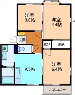 フレグランスしじま【1階】の間取り