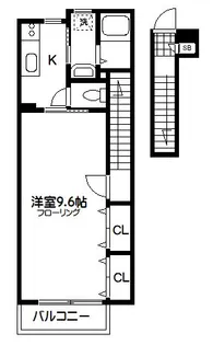 ベルフォーレ参番館【2階】の間取り