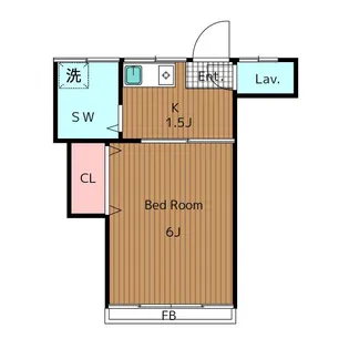 メゾン若宮【2階】の間取り