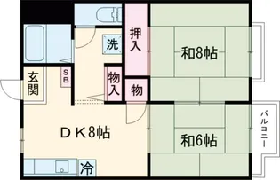 ドエル立石【1階】の間取り