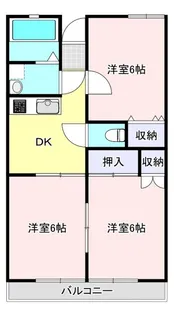 USKコーポ【1階】の間取り