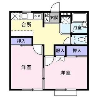 ロッキーレジデンス【1階】の間取り